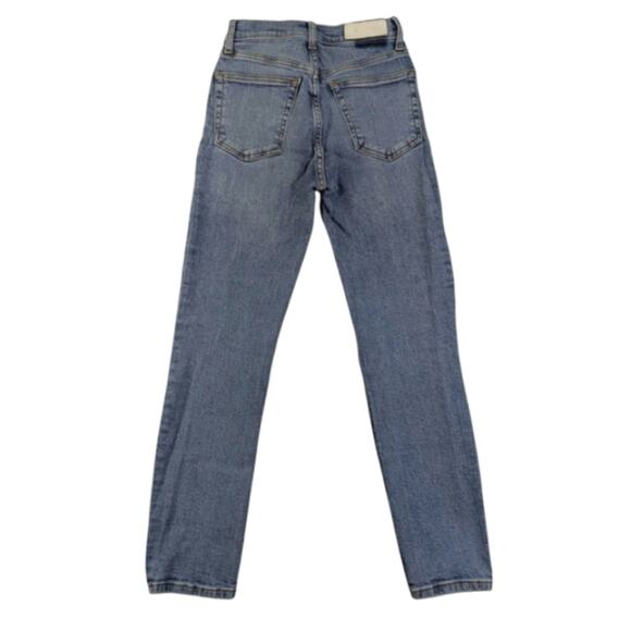 RE/DONE 90's High Rise Ankle Crop Destroyed GUC $265 Size 24      J1569 - Picture 5 of 8